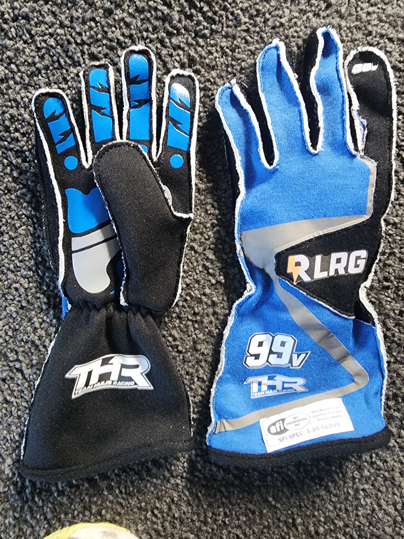 CUSTOM COLOUR RACE GLOVES - 2 LAYER NOMEX SFI 3.3