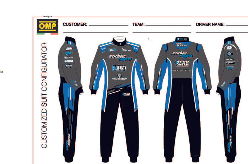 Fully Customize size and Style option 4  - Race Suit 2 layer nomex SFI 3.2/5