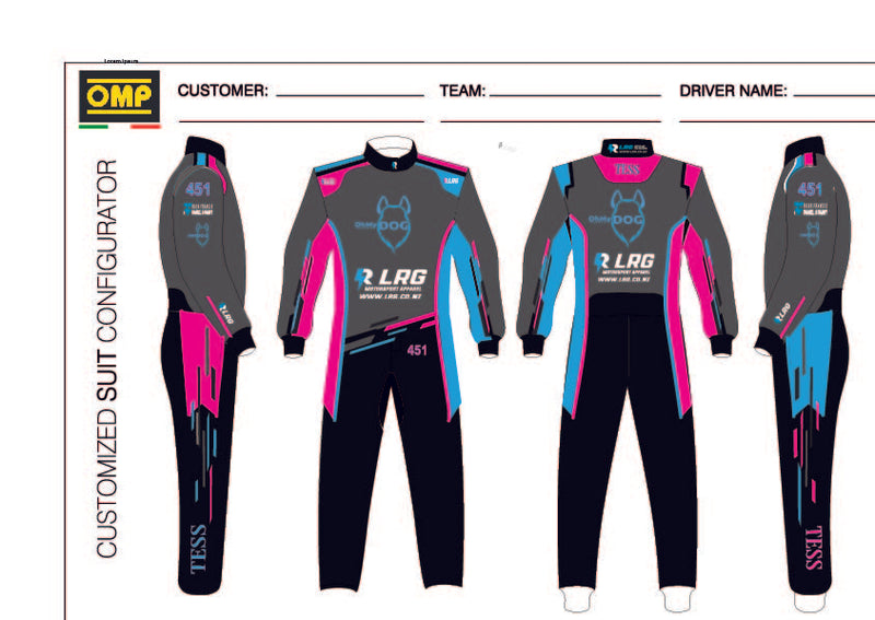 Fully Customize size and Style option 4  - Race Suit 2 layer nomex SFI 3.2/5